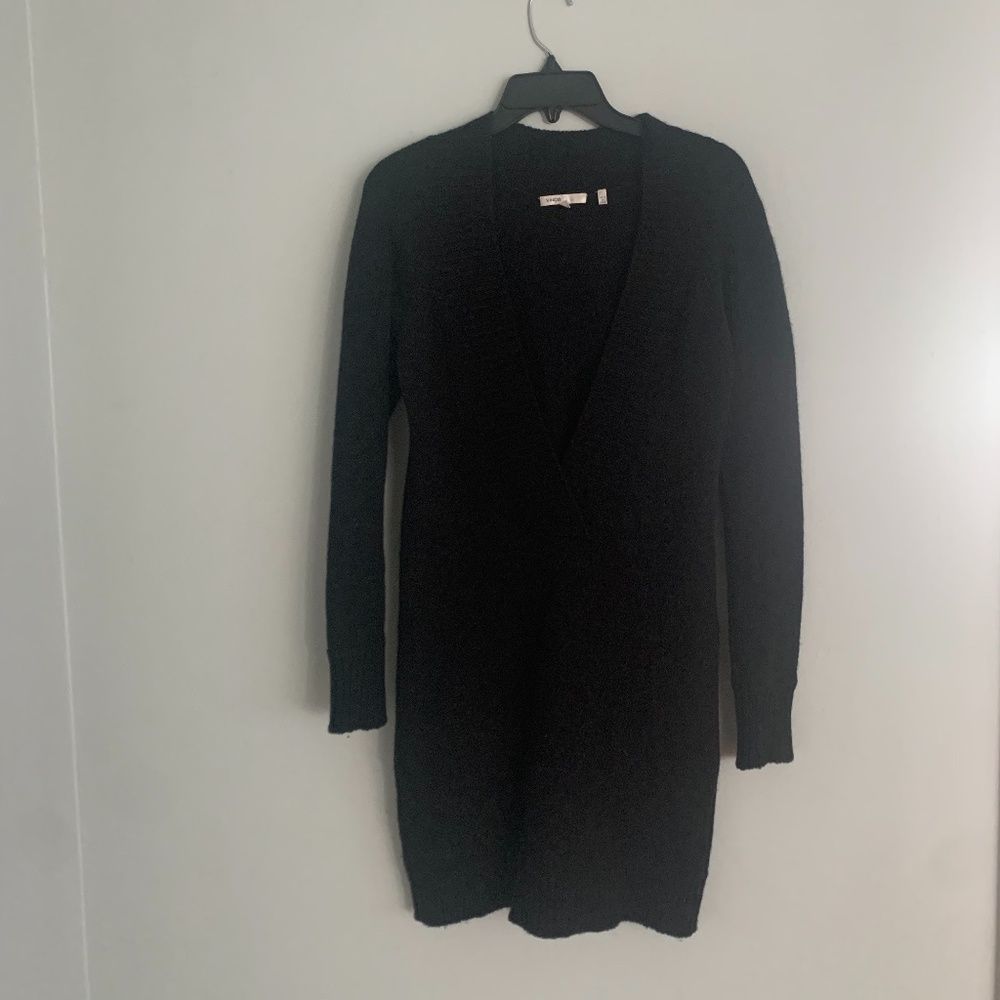 Vince Sweater Deep V-neck Alpaca/Wool/Cashmere Side Pockets
